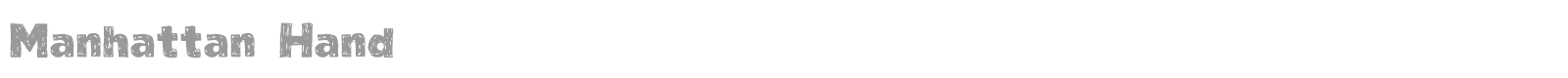Manhattan Hand font preview